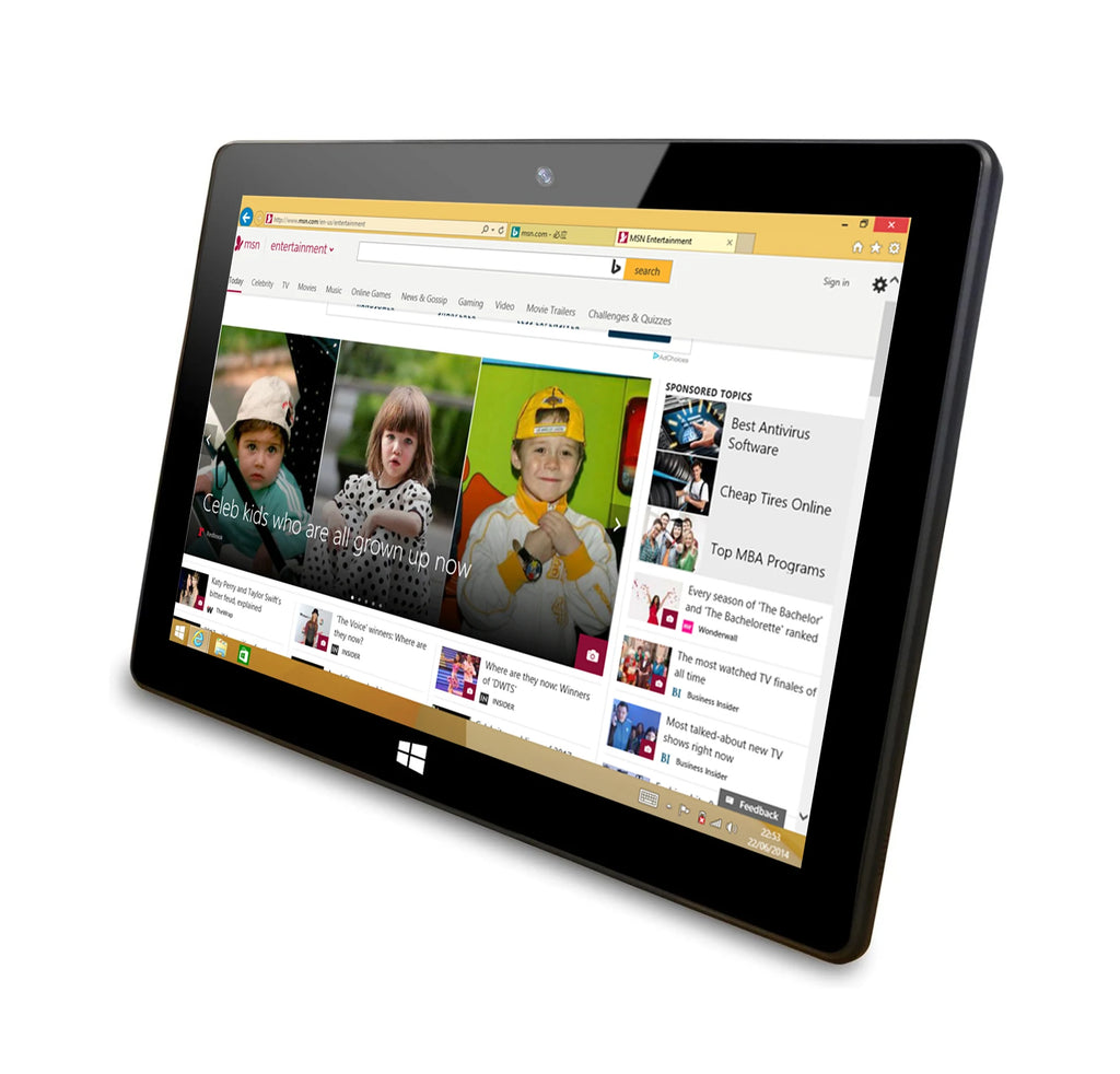 Tabletas de 10.1 Pulgadas con Intel Celeron N4000, Windows 10 Pro, 4GB de RAM, 32GB de ROM, 64 bits, Cámara Dual, HD-MI, USB 3.0, 1280 x 800 IPS G+P