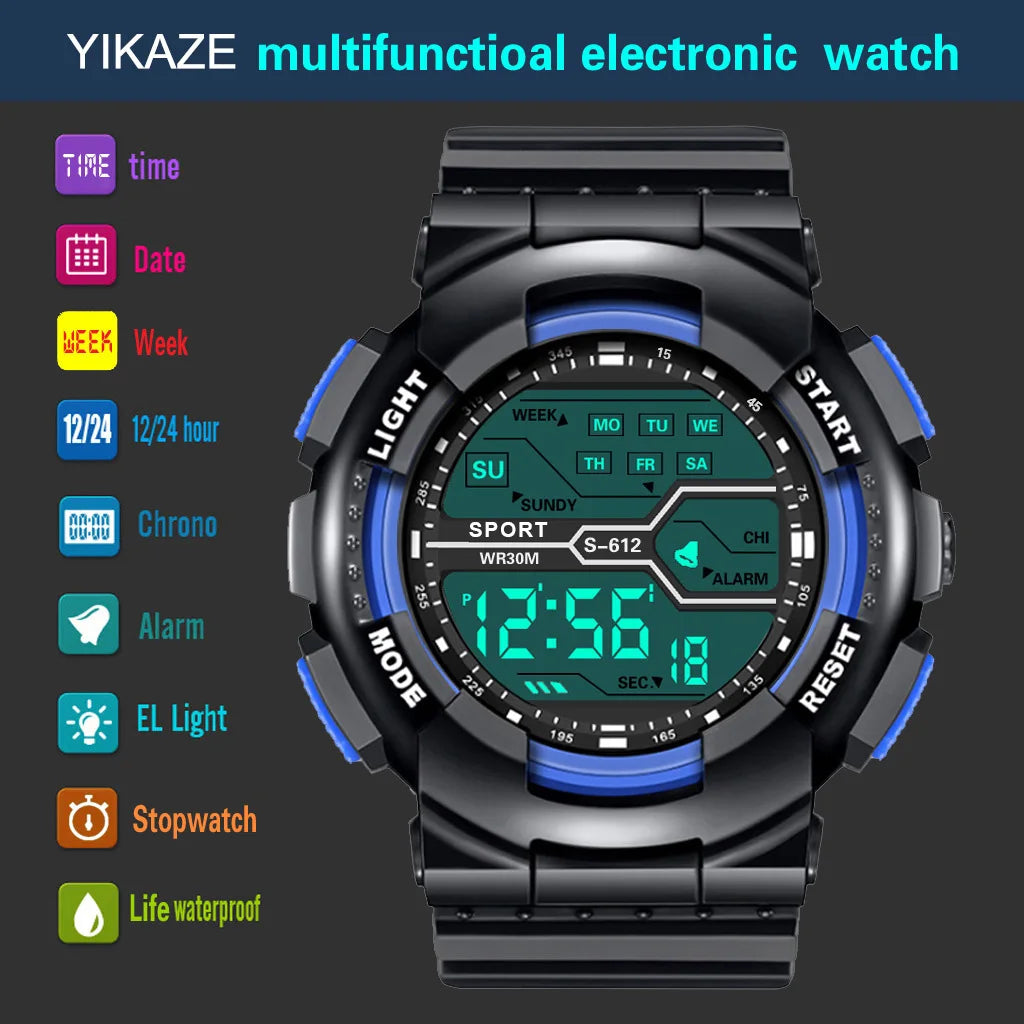 Reloj Digital LED Deportivo MAYZHISU Militar Hombre