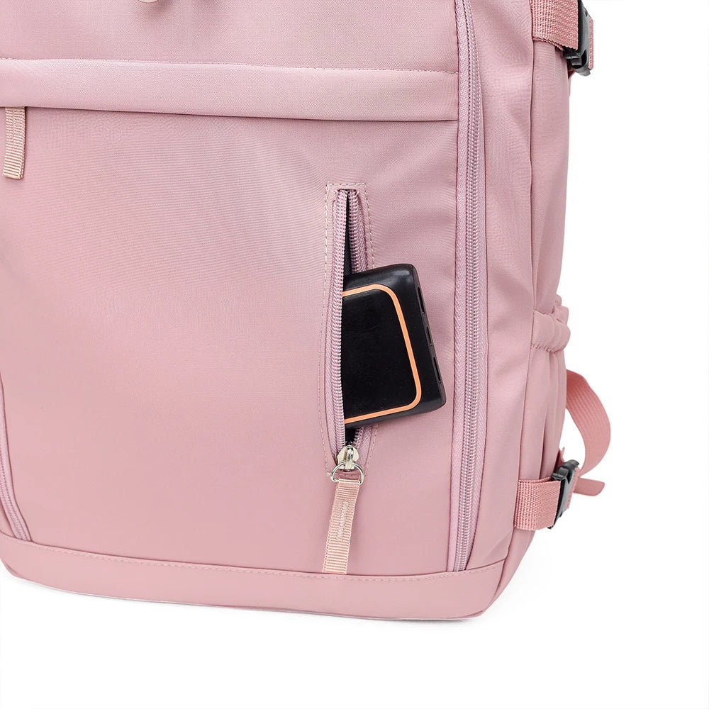 180 °     Mochila de Cabina Abierta, Bolsa de Nailon Aprobada por Aerolíneas con Compartimento para Zapatos para Viajes, Negocios y Fines de Semana