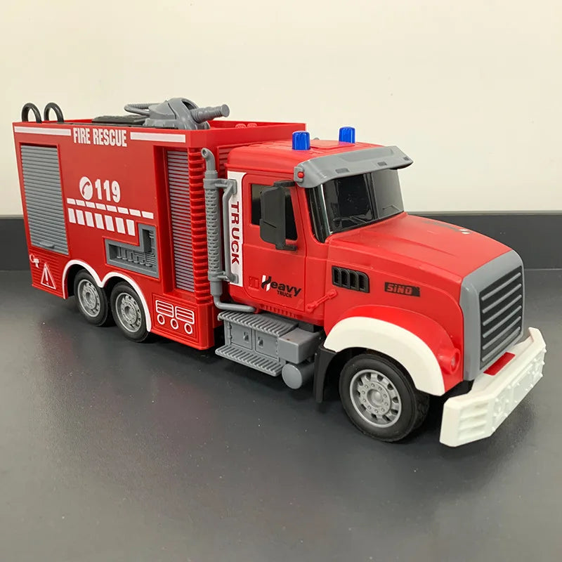 Camión Bomberos RC 1:12 con Luces, Rociador de Agua y Sonidos