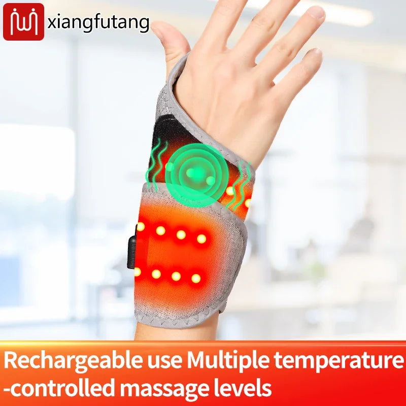 Almohadilla Térmica USB para Muñeca con Masaje y Luz Roja