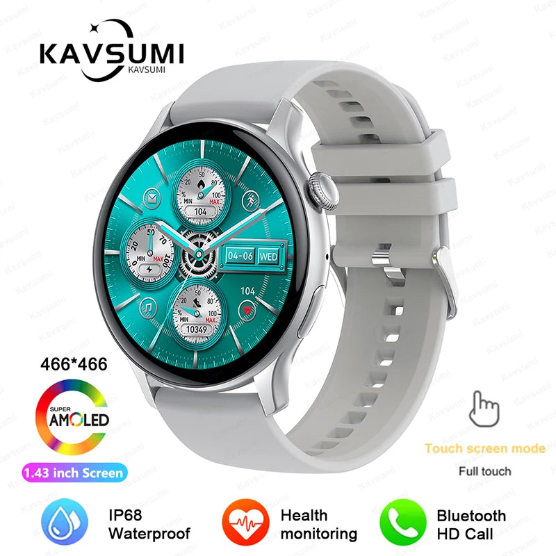 Reloj Inteligente NFC para Mujer con AMOLED, GPS y Llamadas Bluetooth