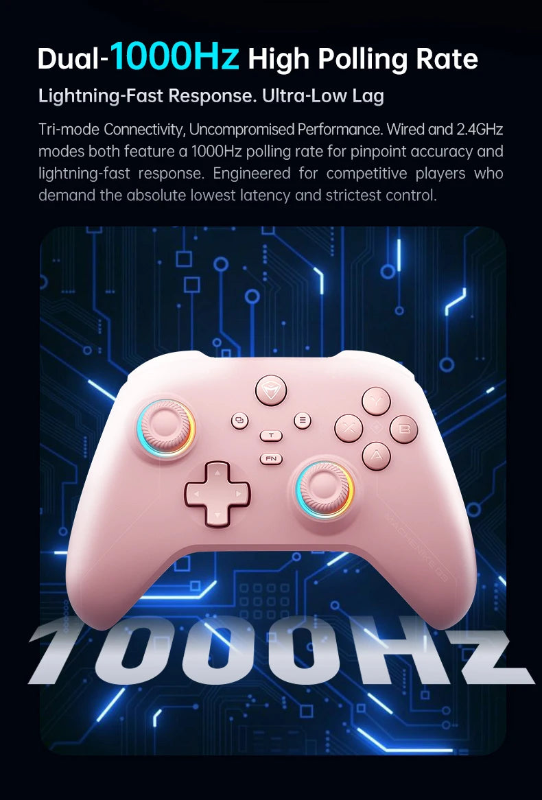 Controlador de Juegos para PC Machenike G3V2 G3Pro, Joysticks con Efecto Hall, Gamepad para Nintendo Switch, iPhone, Teléfono Móvil Android, PC