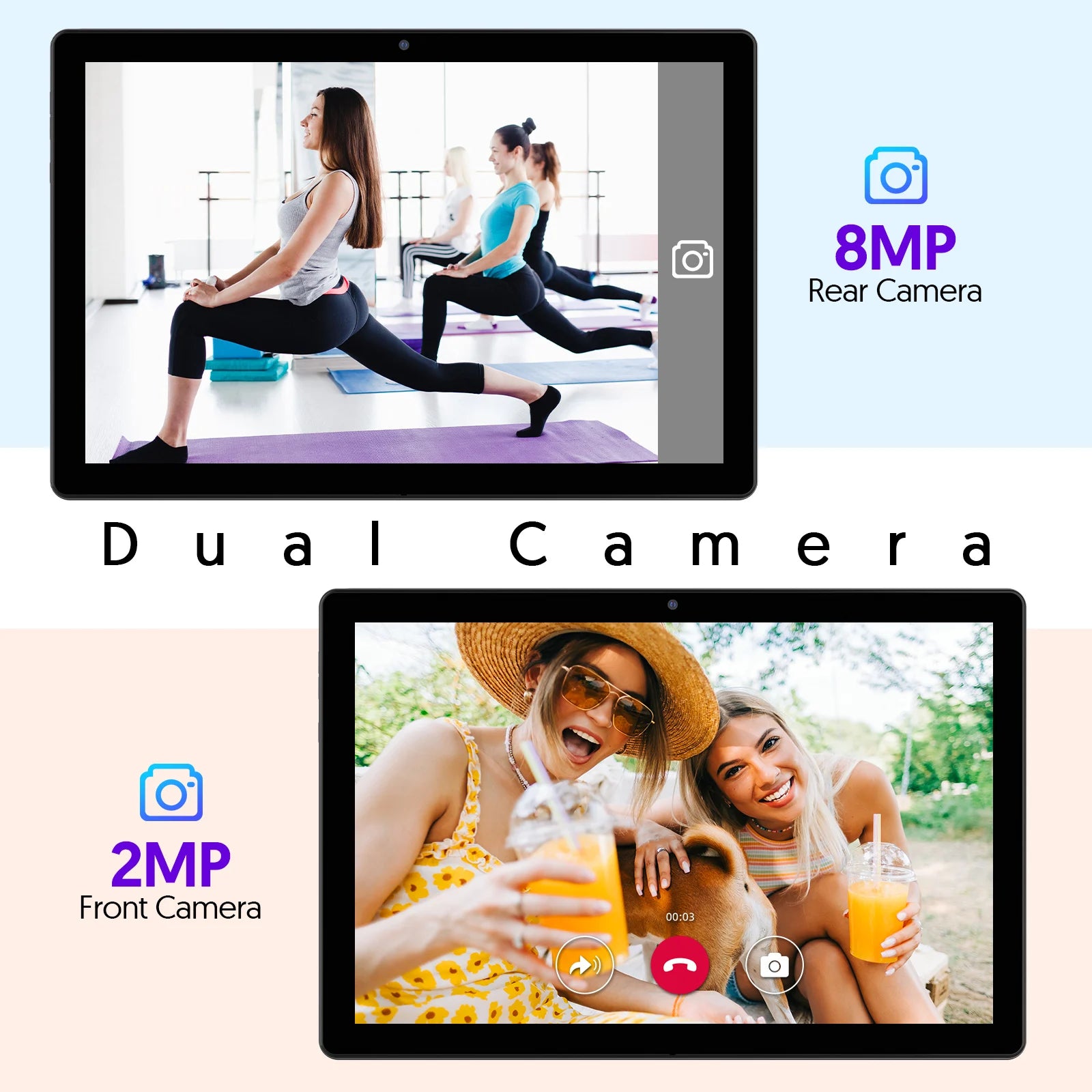 Modelo 2026 (Versión Mejorada) |   Tableta Android 16 de 10.1 Pulgadas |   Procesador de Cuatro Núcleos |   12GB (3GB + 9GB) de RAM + 64GB de ROM |   Wi-Fi 6