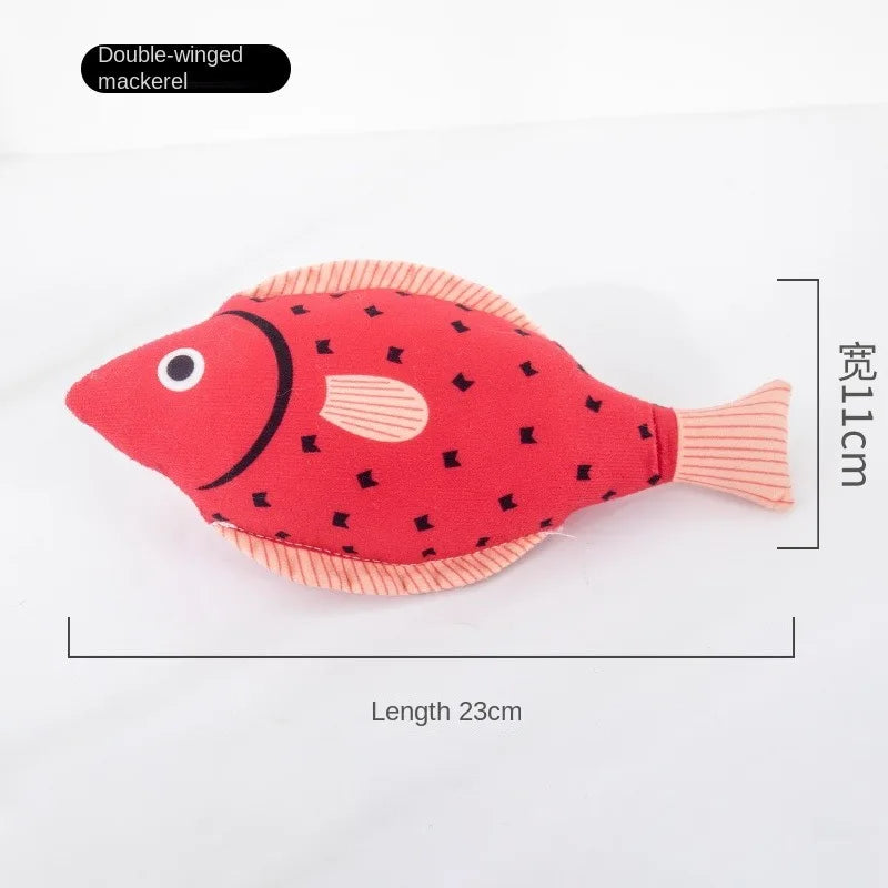 1 pieza de juguete creativo para gatos con forma de pez, resistente a mordeduras, hierba gatera, juguetes para masticar para mascotas, suministros de interacción para mascotas, favores para gatos