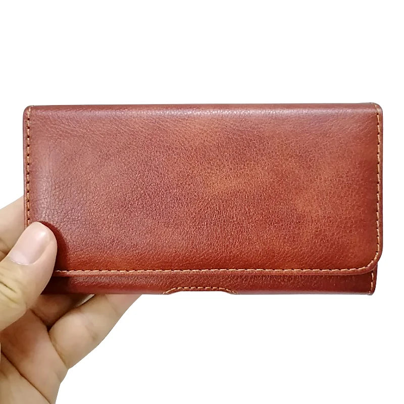 Funda Universal con Clip para Cinturón, Cuero, 4.7-6.5 Pulgadas