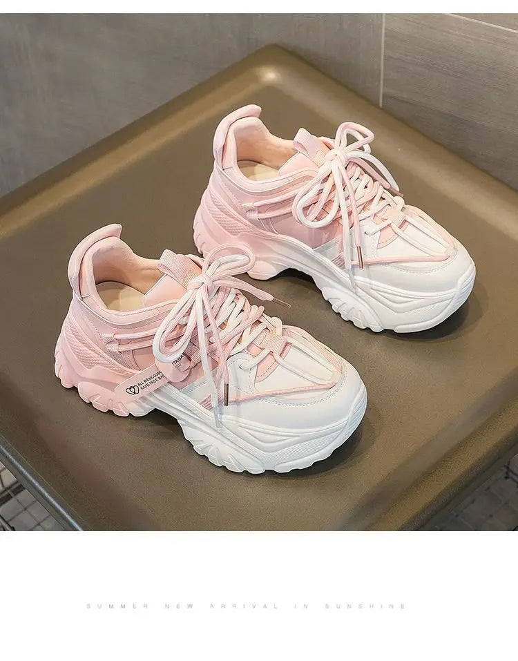 Zapatillas de Plataforma para Mujer - Suela Gruesa, Estilo Casual