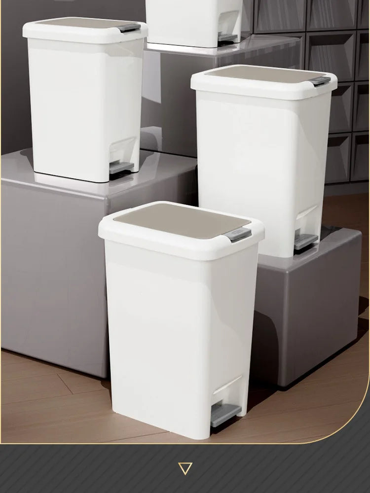 Cubo de basura con tapa doble, gran capacidad para cocina, baño, sala de estar, cubo de basura antiolores para el hogar, 1 ud.