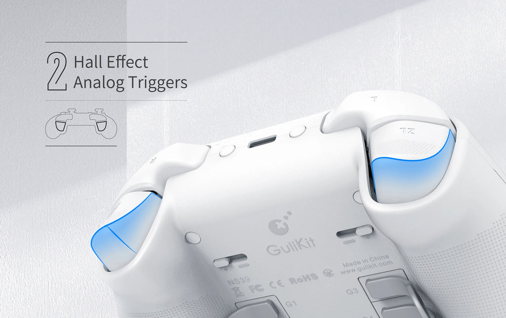 GuliKit-mando KK3 MAX NS39 KingKong 3, Gamepad con efecto Hall, Joysticks y disparadores para Windows, Nintendo Switch, Android e iOS