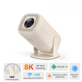 Mini proyector Android 14, decodificación 8K, WiFi6 y keystone automático