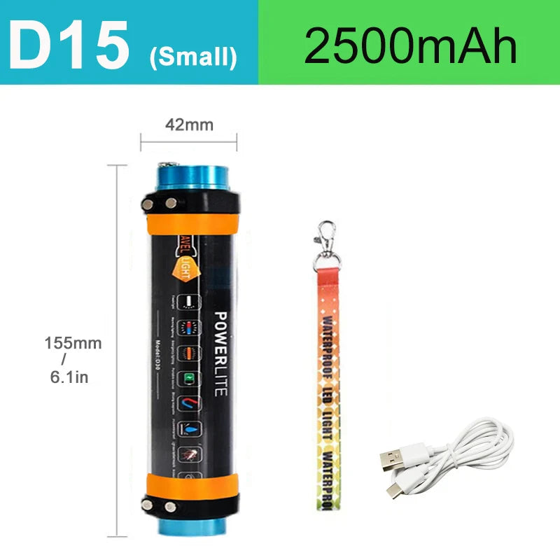 Luz LED Portátil Recargable para Acampar con Imán