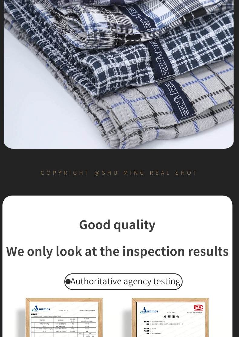 Calzoncillos grandes, pantalones de pijama en casa, pantalones Allo de cintura alta, calzoncillos boxer de talla grande para hombres, pantalones de algodón, todos los boxeadores de cintura alta