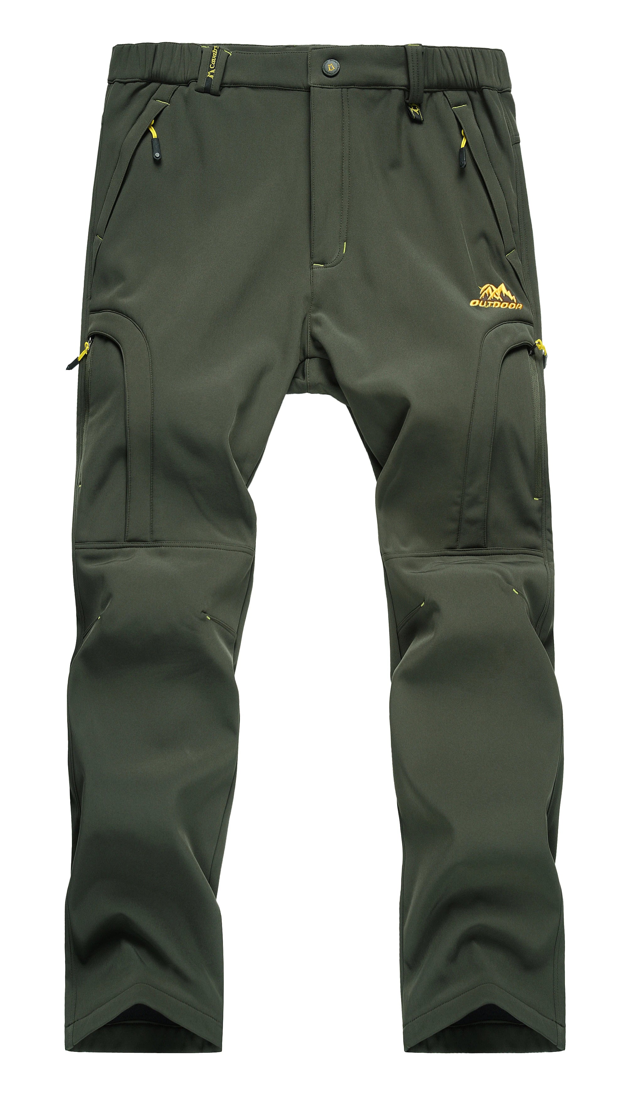 Pantalones de senderismo impermeables para hombre, pantalones de esquí para nieve con forro polar para exteriores, pantalones de Snowboard Softshell de invierno