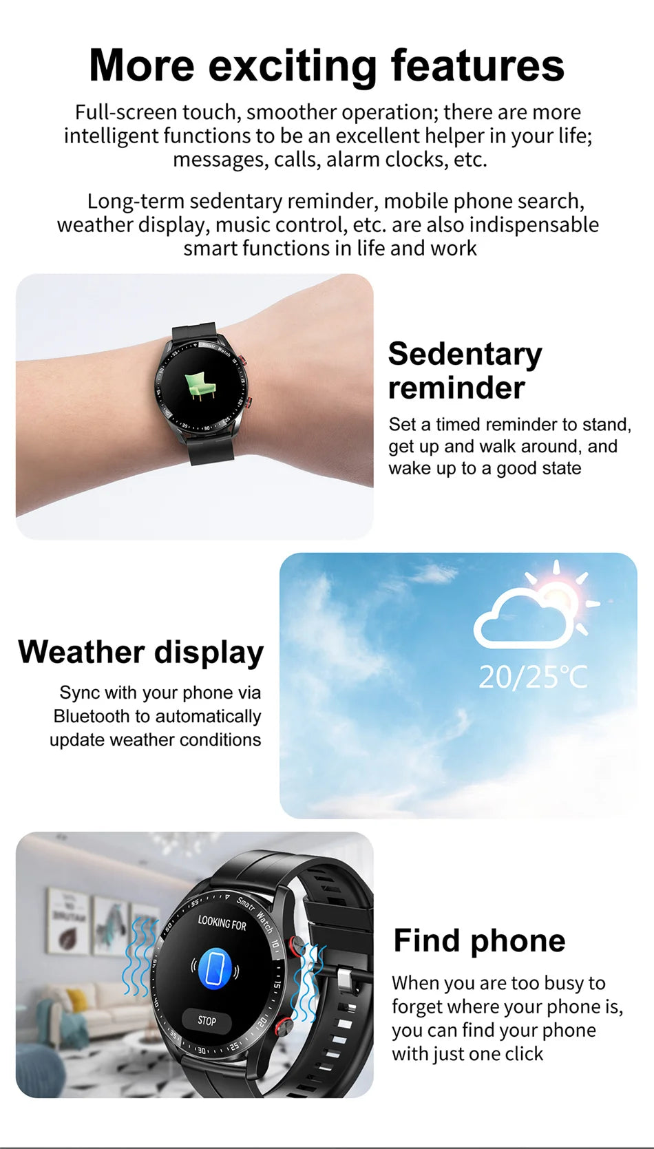 Reloj Inteligente HW20 ECG+PPG Bluetooth
