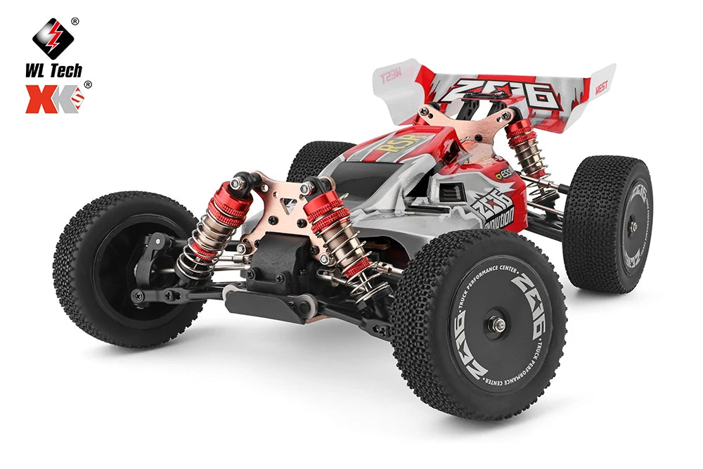 WLtoys 144001 144010   Coche teledirigido sin escobillas 1:14 2,4G 4WD eléctrico de alta velocidad todoterreno Control remoto coche de carreras de deriva 1/14 juguetes de regalo