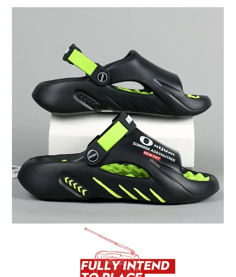 Sandalias slide para hombre en EVA antideslizante para playa e interior