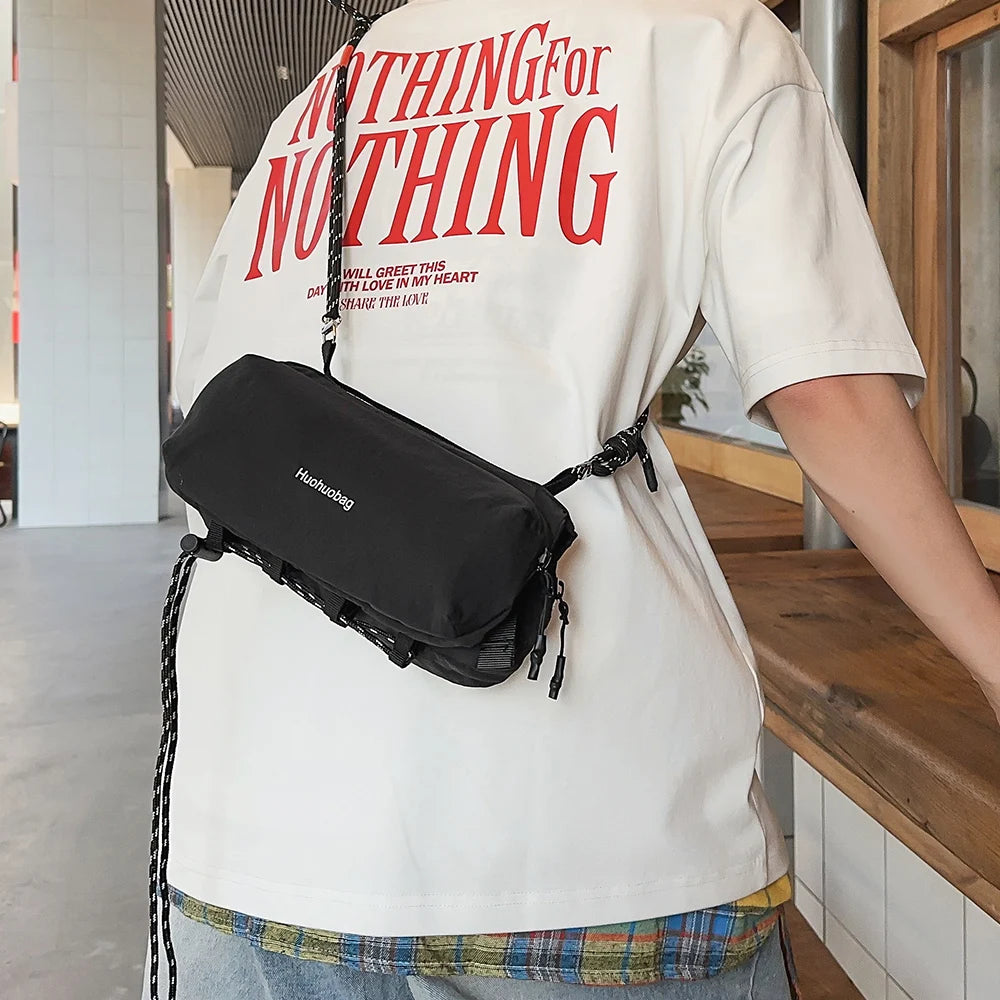 Diseño de bolso de hombro pequeño para deportes portátiles al aire libre, bolso para taza de agua, bolso cruzado, bolso funcional para botella de agua de un solo hombro