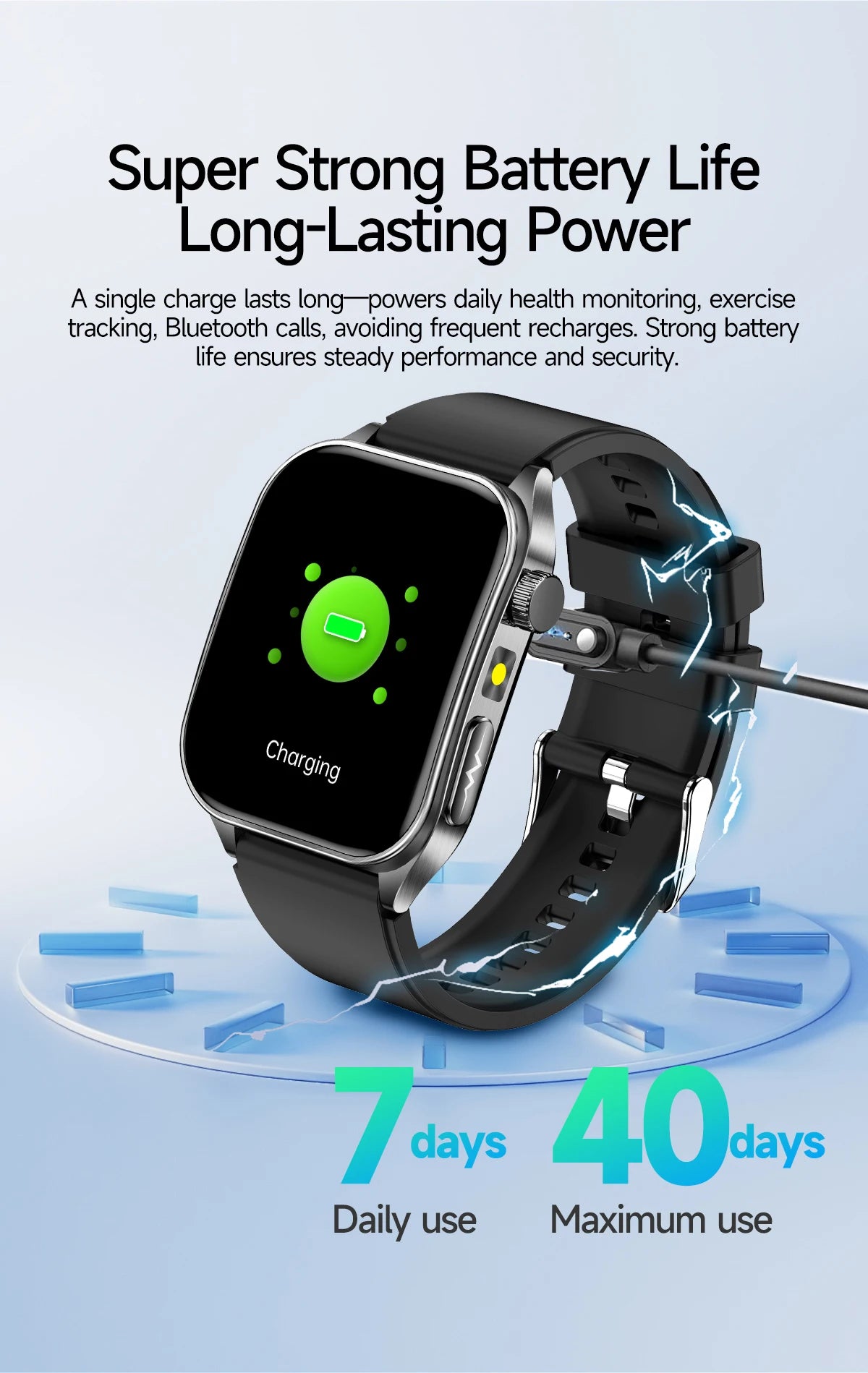 Reloj Inteligente Terapia Láser Monitor de Salud