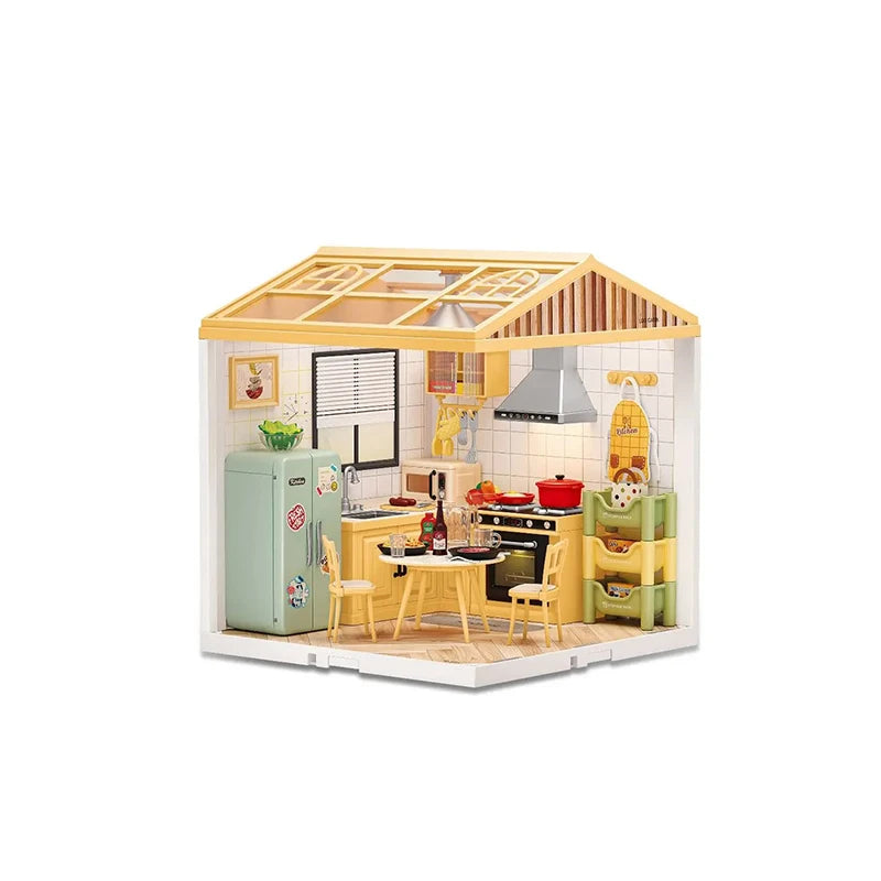 Kit de Construcción DIY Miniatura con Luces LED