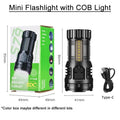 Mini Linterna LED Táctica 9 Focos para Camping