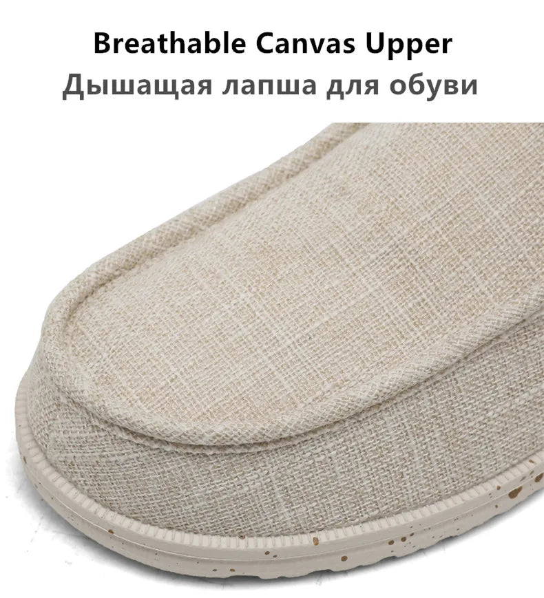 Zapatos informales de marca para hombre, zapatos de lona vaqueros a la moda, zapatos planos transpirables para caminar para hombre, zapatos ligeros de talla grande para exteriores, mocasines
