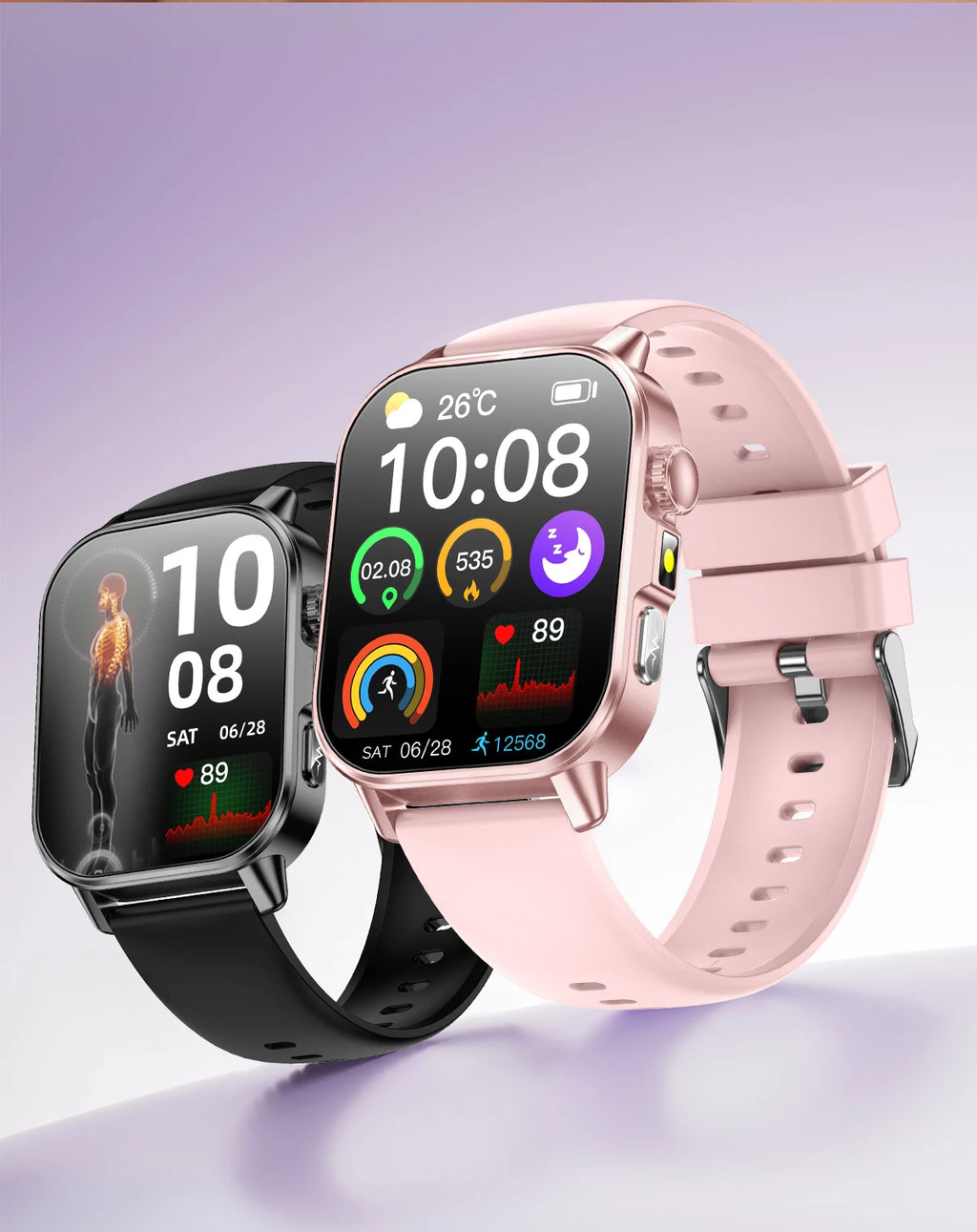 Reloj Inteligente con Diagnóstico ECG, Oxígeno en Sangre y Pantalla AMOLED