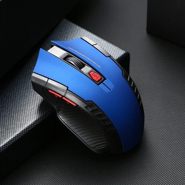 Ratón Inalámbrico 113, Ratón Óptico Inalámbrico de 2.4GHz con Receptor USB, Ratón Inalámbrico Portátil de 6 Botones para Computadoras Portátiles