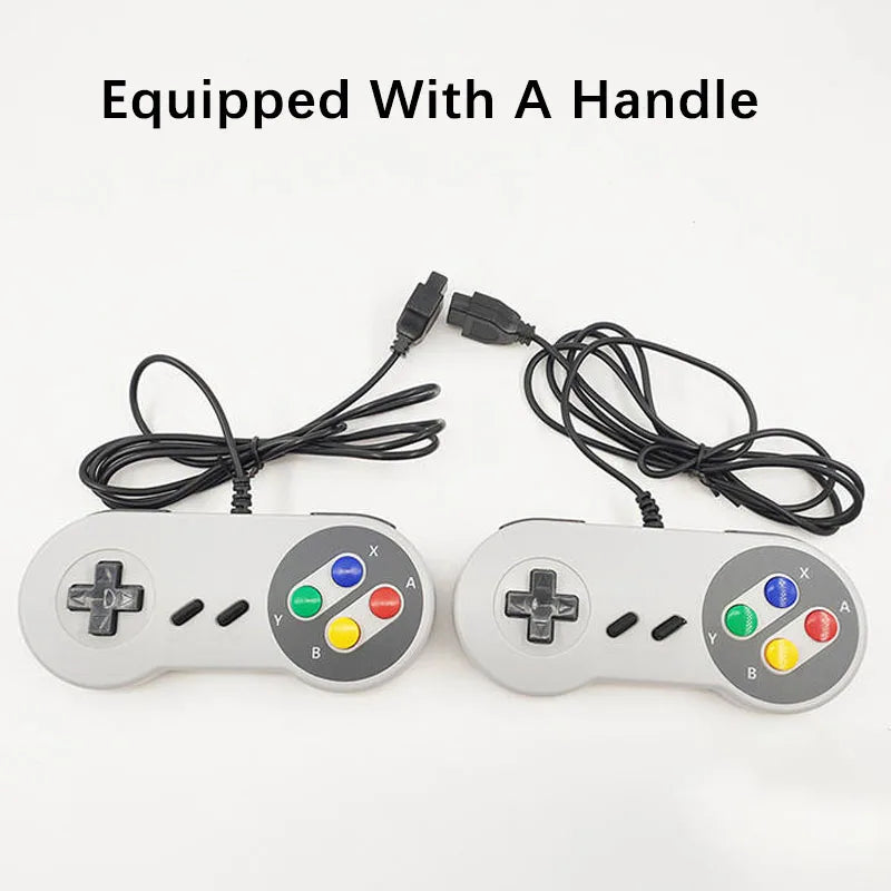 Mini consola de videojuegos Retro portátil para reproductor de juegos SNES, salida AV, juego SFC620 integrado con mando con cable, accesorio de juego