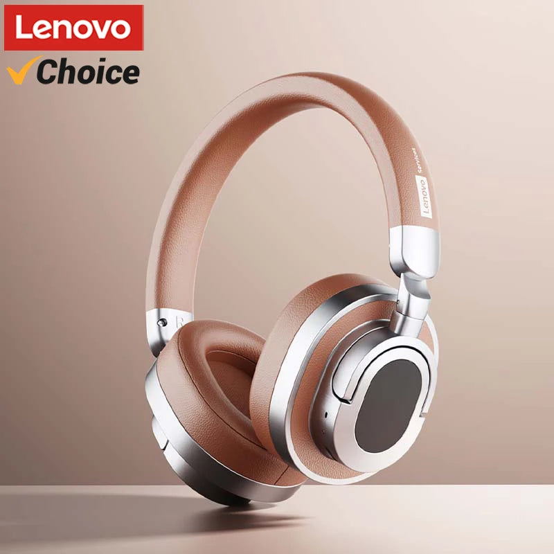 Lenovo LE602 Bluetooth 6,0 auriculares supraaurales sonido estéreo HiFi auriculares de música de moda ENC HD llamada auriculares inalámbricos con cable