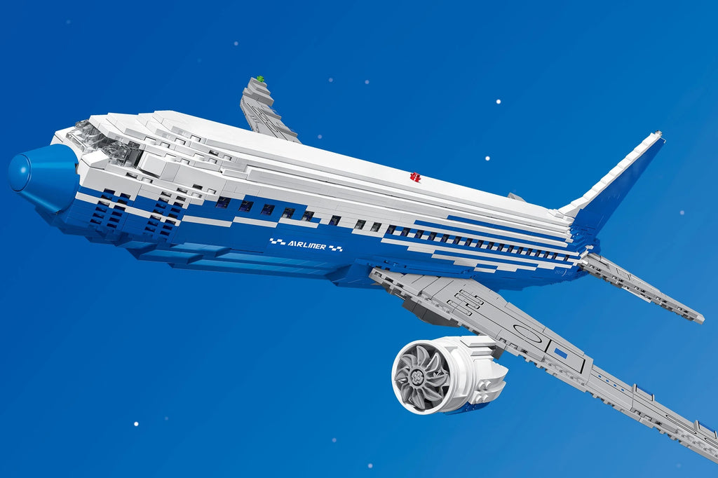 Bloques de Construcción de Avión de Pasajeros 80009, Kit de Modelo DIY, Juego de Construcción Educativo STEM, Regalo de Cumpleaños, Decoración para el Hogar