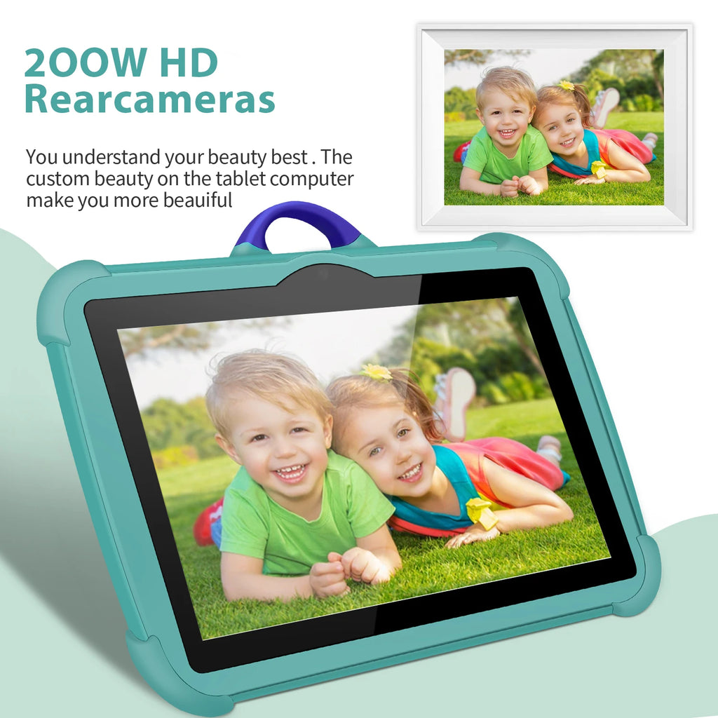Tableta Infantil 2025 de 7 Pulgadas con WiFi 5G, Quad Core, 4GB de RAM, 64GB de ROM, Versión Educativa de Google Learning, con Doble Cámara