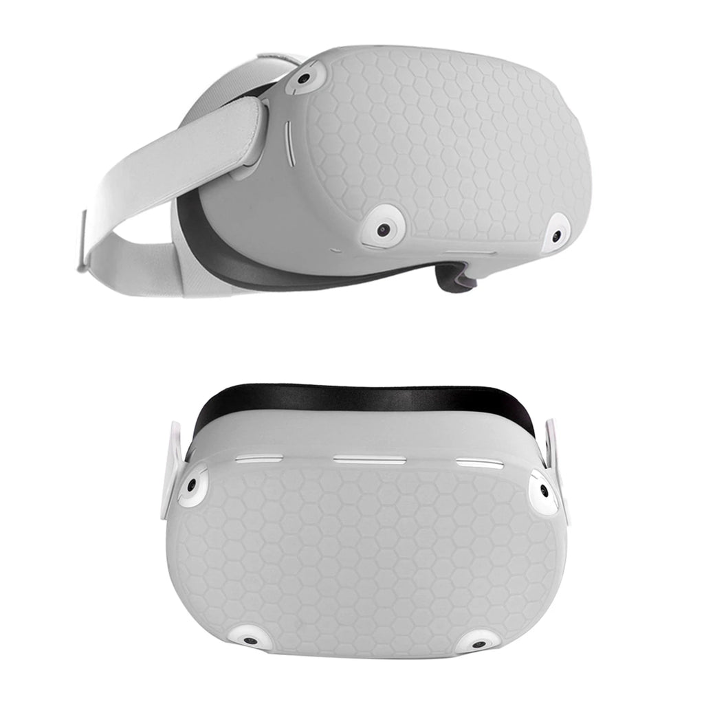 Funda de silicona para Oculus Quest 2 Quest2, accesorios inteligentes, gafas de realidad Virtual 3D VR, auriculares, casco, conjunto de protección de la piel