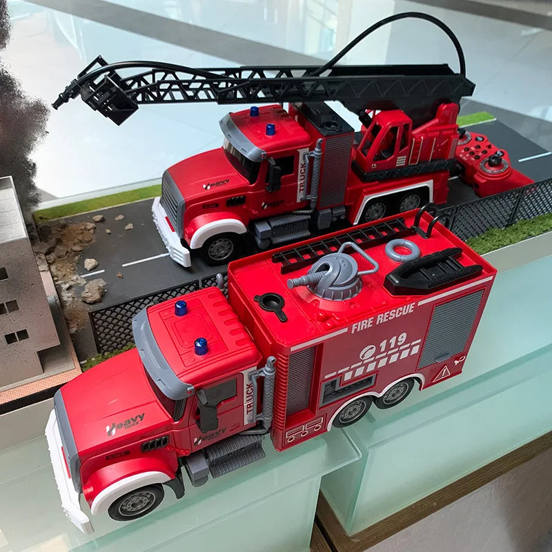 Camión de Bomberos RC 1:12 con Aspersor de Agua y Escalera