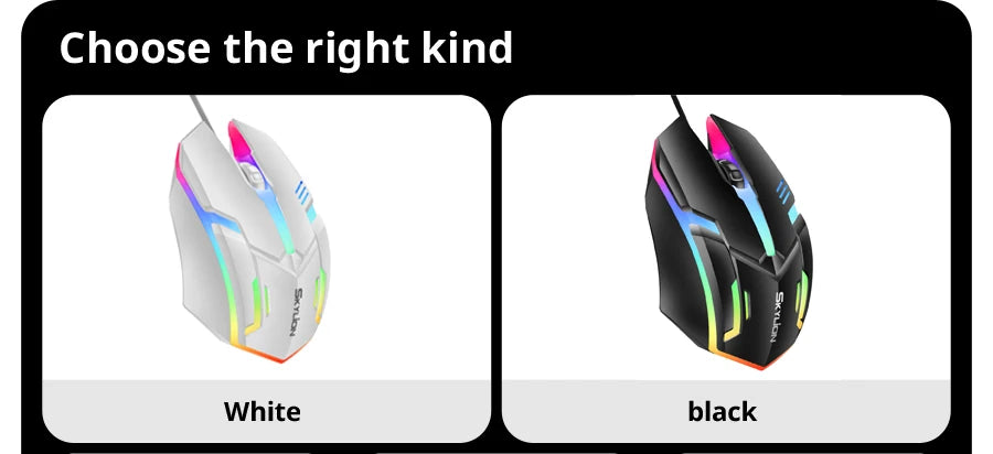 Ratón F1 con cable para juegos y oficina, periférico de 3 teclas con iluminación colorida para Microsoft Windows y Apple IOS