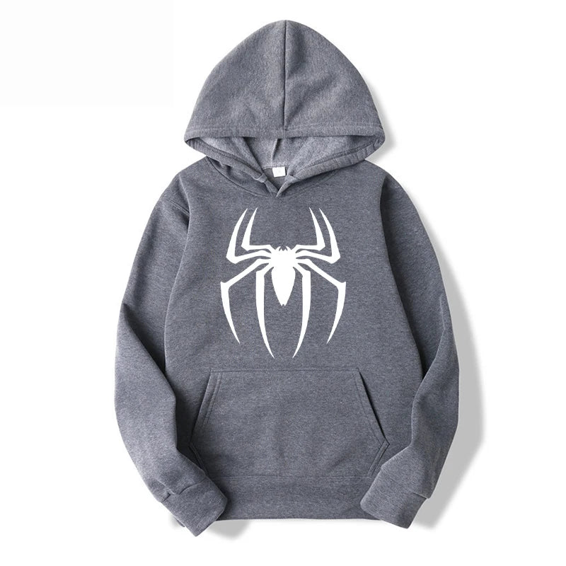 Hoodie Estampado Araña para Hombre | Buzo con Capucha Urbano