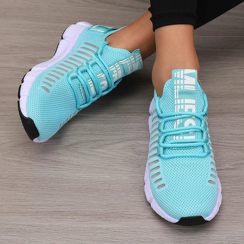 Zapatillas deportivas de plataforma para mujer — transpirables y cómodas