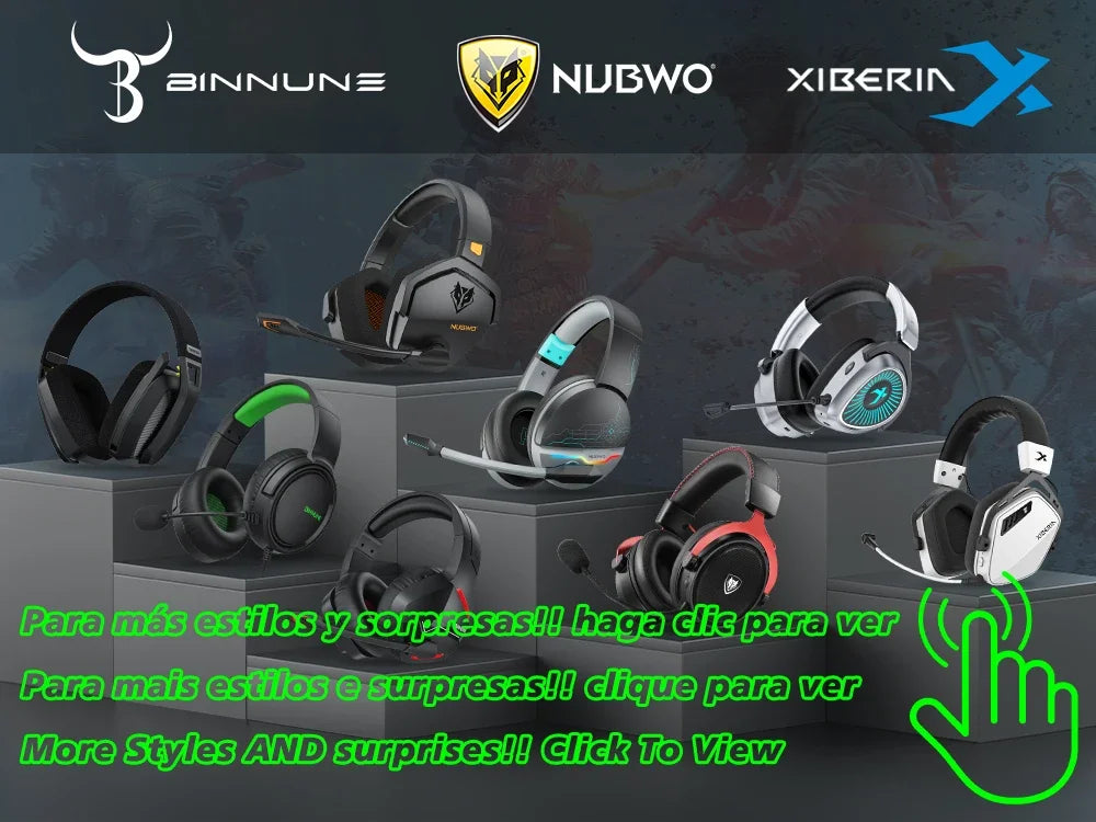 NUBWO G03 Auriculares Gaming Dongle 2.4GHz