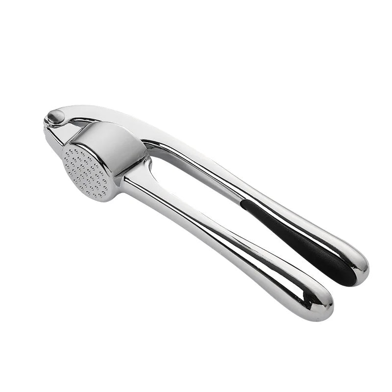 LMETJMA Prensa de ajo Premium, picadora de ajo de acero inoxidable, trituradora de ajo, herramientas de cocina fáciles de exprimir y limpiar JT202