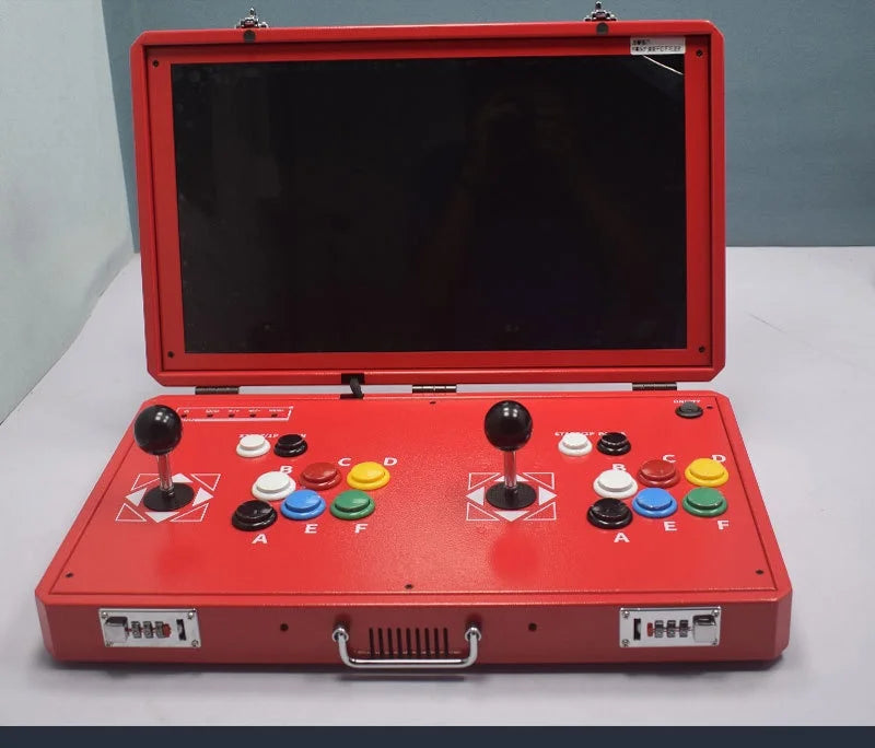 Máquina de Juegos Portátil de 20 Pulgadas, Plegable, con Doble Joystick, Sistema Dual, Máquina Integrada de Arcade para el Hogar, Pandora Moonlight Box