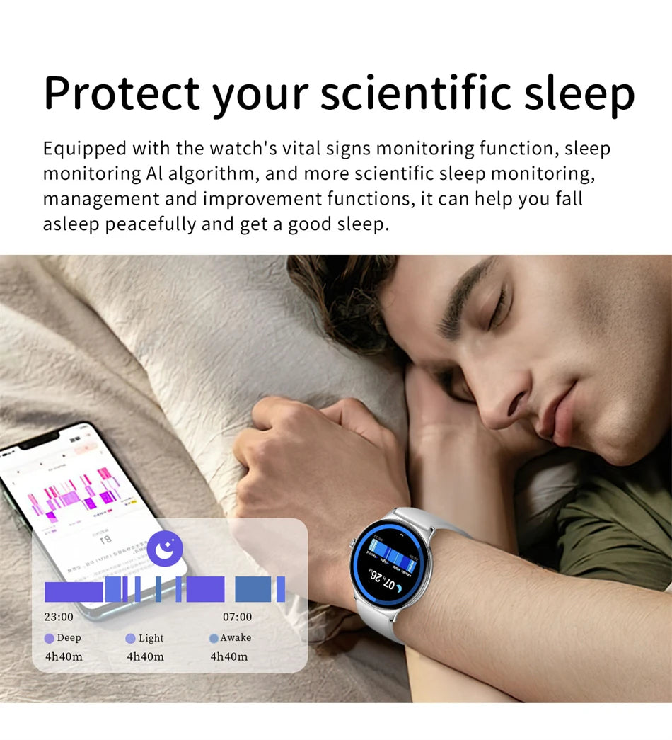 Reloj Inteligente LIGE AMOLED con Monitor Menstrual