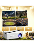 Proyector portátil con decodificación 4K, proyección de alta definición 1080P, altavoz incorporado para cine en casa, uso con teléfono móvil y computadora