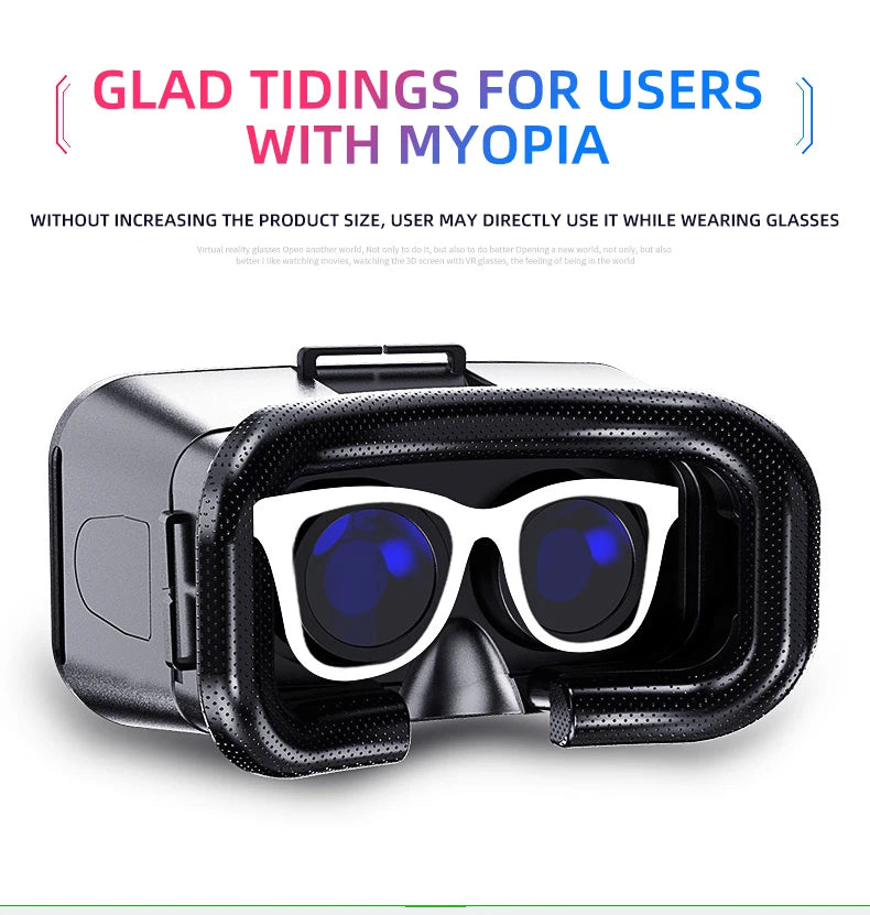 Gafas de Realidad Virtual, Casco VR 3D para Teléfono, Lentes, Dispositivos Móviles, Smartphones, Visor de Juegos, Set Viar