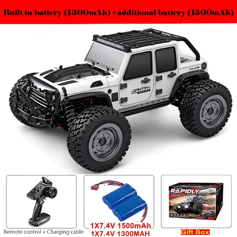 Auto RC 4WD 1:16 de Alta Velocidad 80 KM/H con Control Remoto