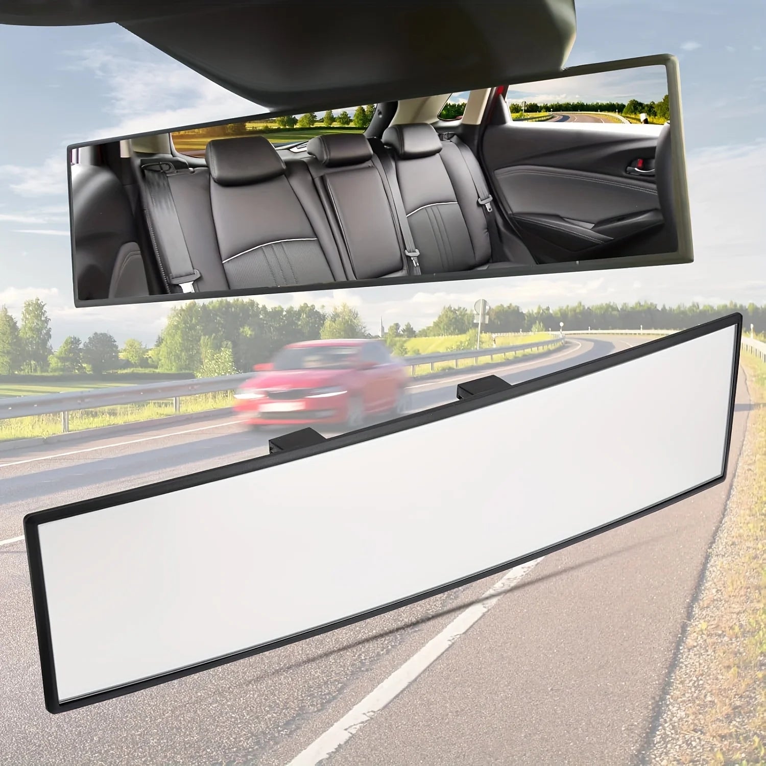 Espejos de coche para bebé, espejo retrovisor Interior, espejo retrovisor convexo gran angular, antideslumbrante, Monito auxiliar panorámico de gran visión