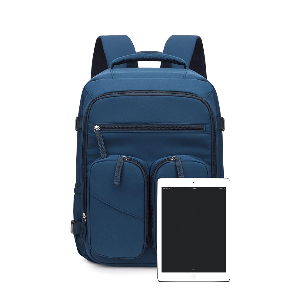 Mochila de Viaje 25L con Compartimento para Zapatos y Laptop, 180° Apertura