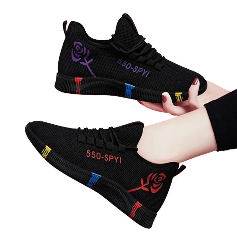 Zapatillas Livianas de Malla para Mujer con Plataforma