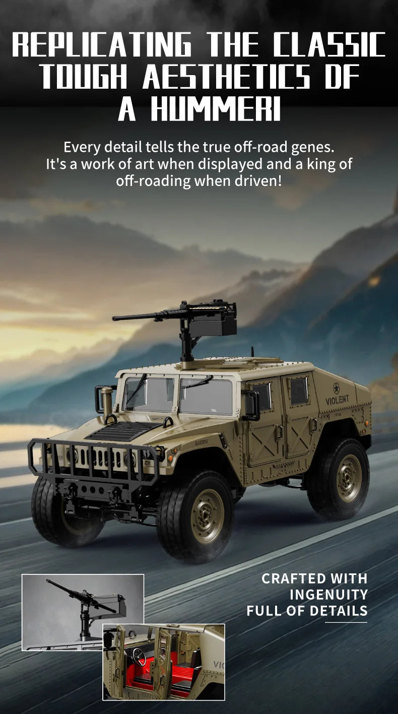 Auto RC JJRC C8835 Hummer 4x4 Todoterreno Control Remoto 2.4G