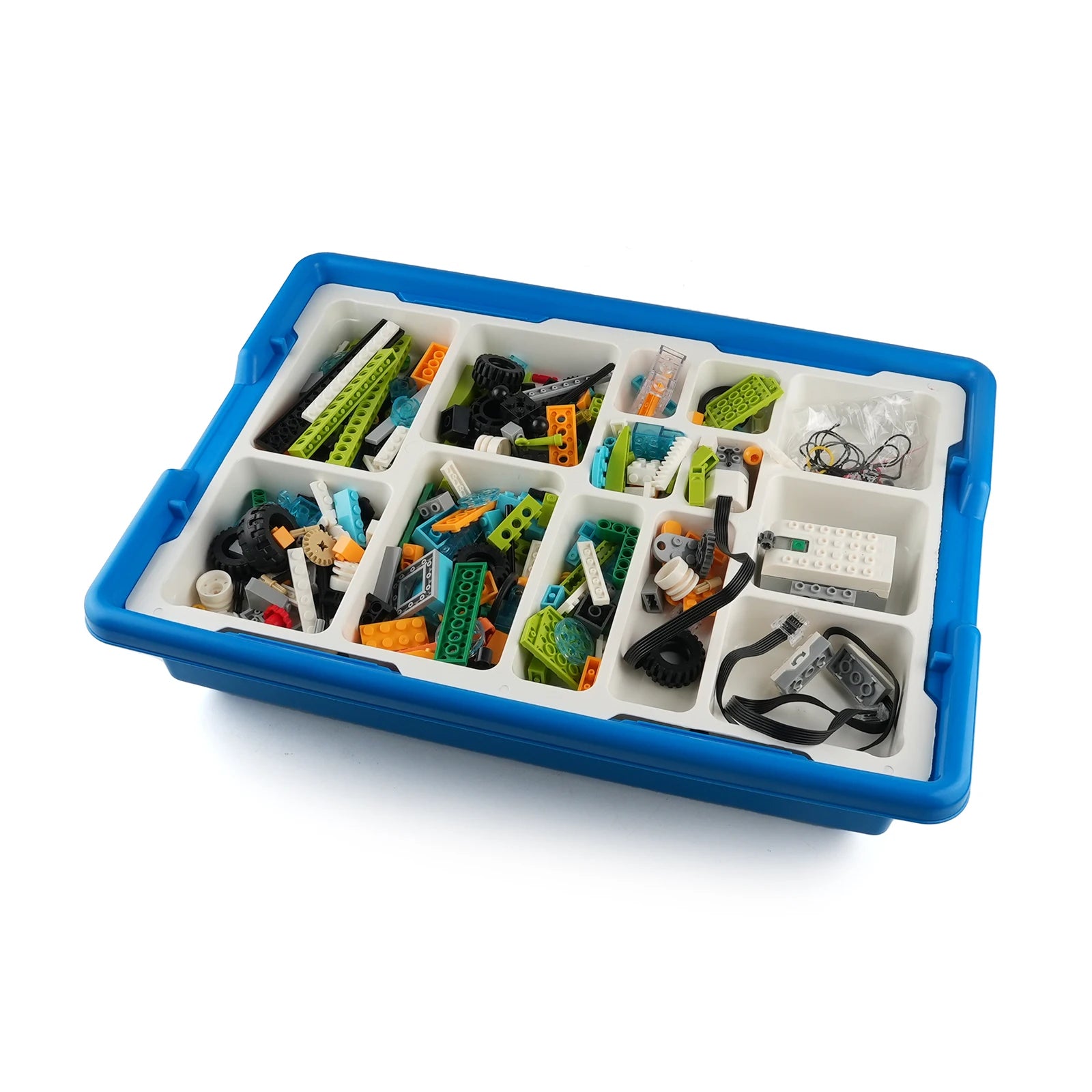 Juego de bloques de construcción robóticos de 280 Uds., juguete educativo de construcción STEM con caja organizadora y ladrillos manuales, regalo para niños