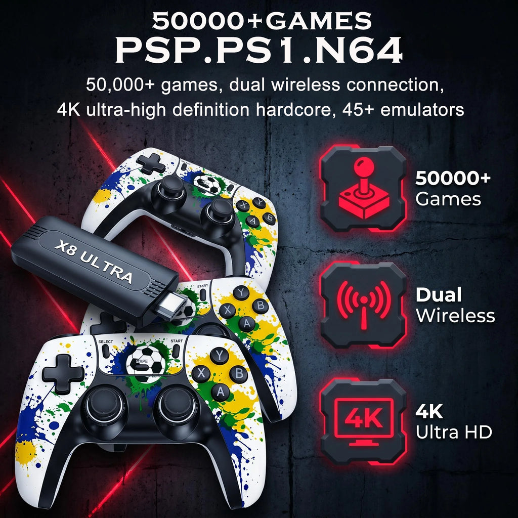 Consola de Juegos Retro 4K HD +50000 Juegos
