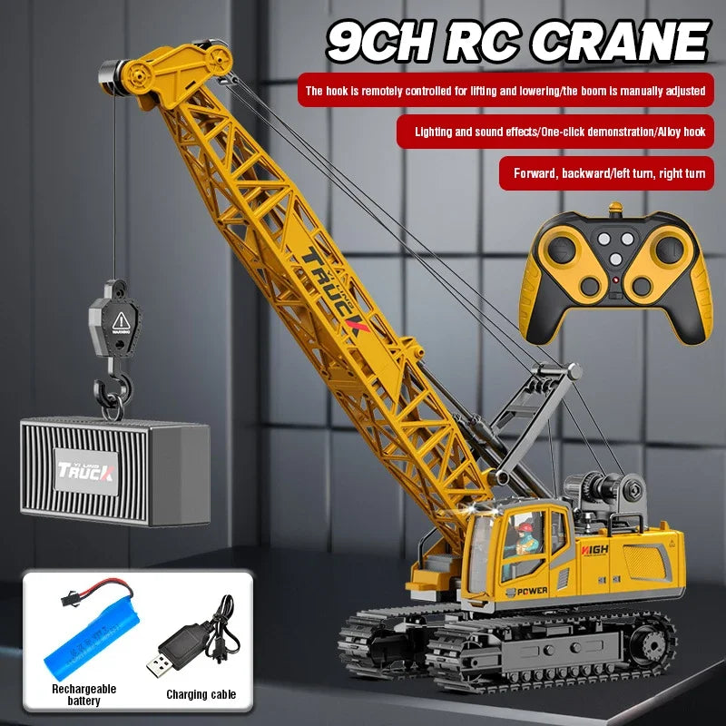 Grúa RC con Control Remoto 2.4G para Niños con Pulverizador